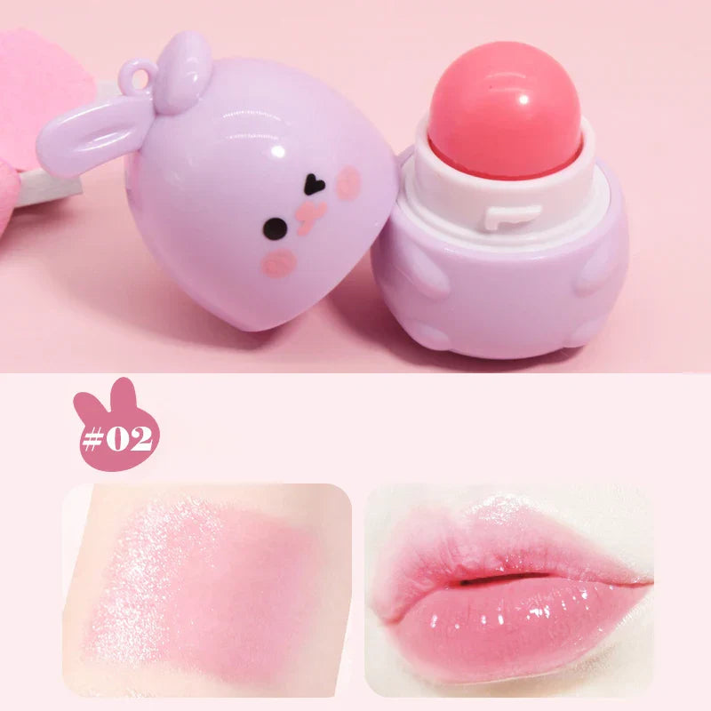 rabbit color changing moisturizing lip balm