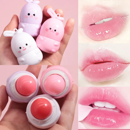 rabbit color changing moisturizing lip balm